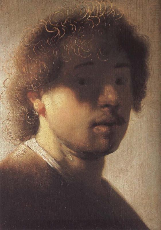 Sjalvportratt at about 21 ars alder, Rembrandt Harmensz Van Rijn